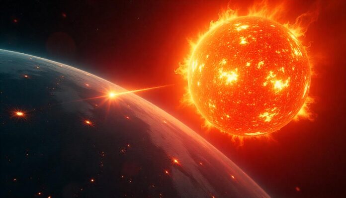 Sun Explosion Huge sun explosion seen from Earth