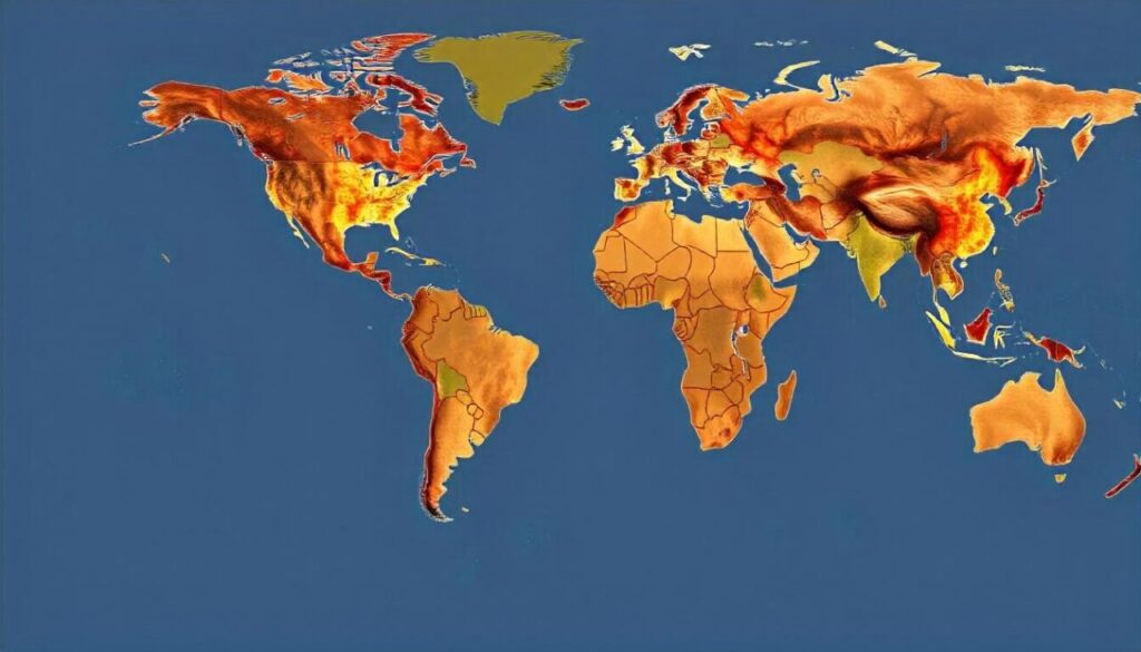 World map without boundaries