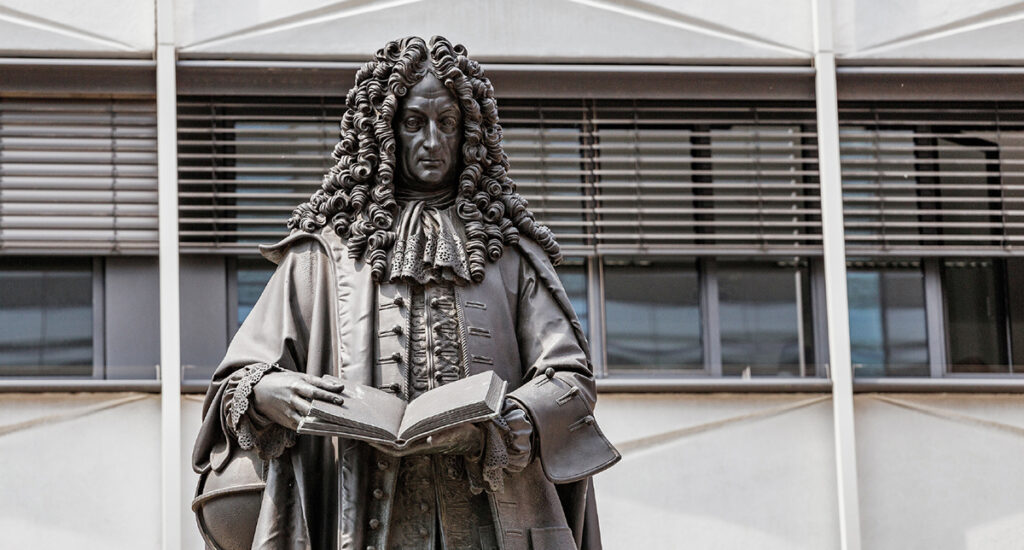 Gottfried Wilhelm Leibniz Philosopher Statue
