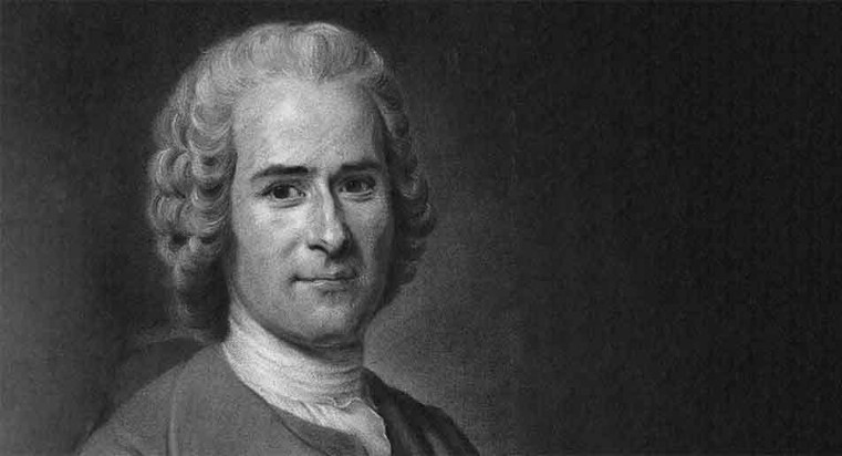 Jean-Jacques Rousseau black and white
