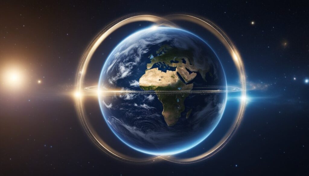 Earth with rings