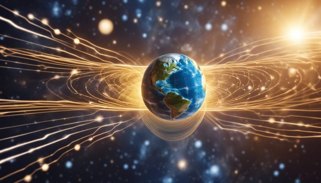 Earth and its magnetic field