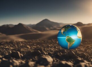 Earth as a ball in the desert in 1 billion years