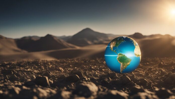 Earth as a ball in the desert in 1 billion years