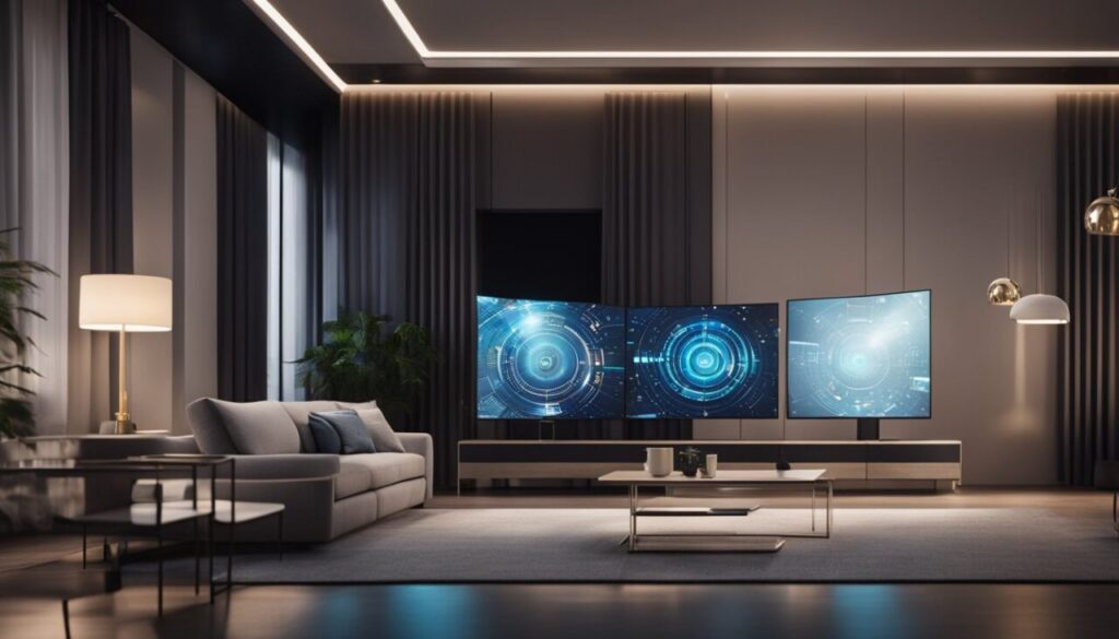 Living room in the future