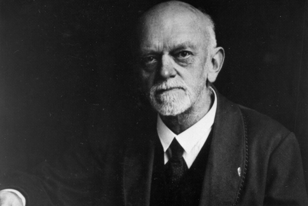 David Hilbert mathematician black and white image