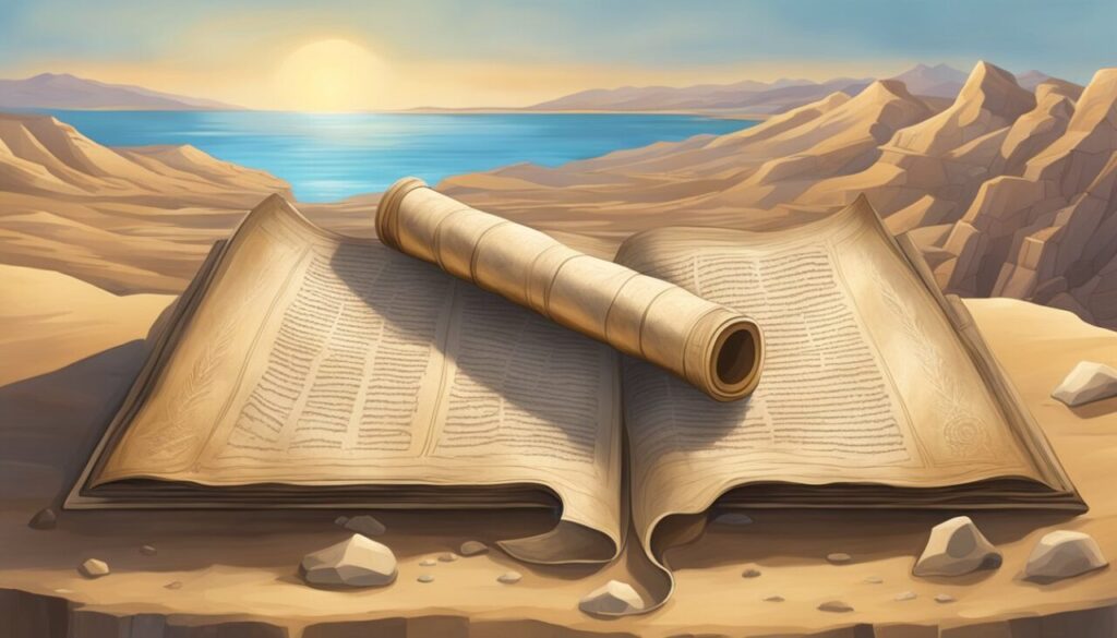 Dead Sea Scrolls Book Illustration
