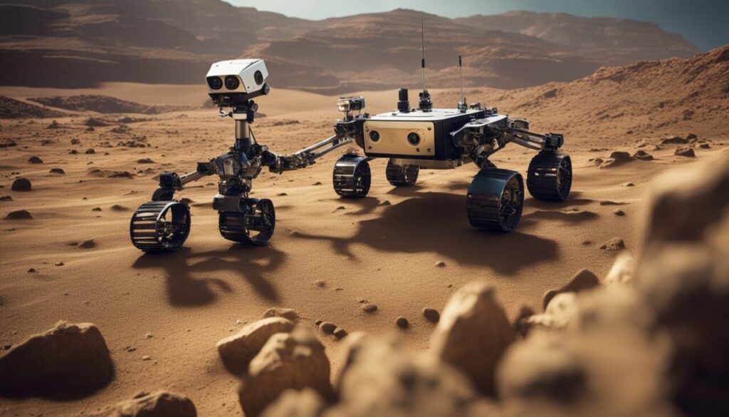 Robots searching for life in space