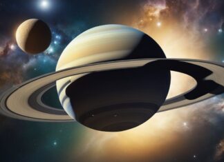 Saturn and its moons