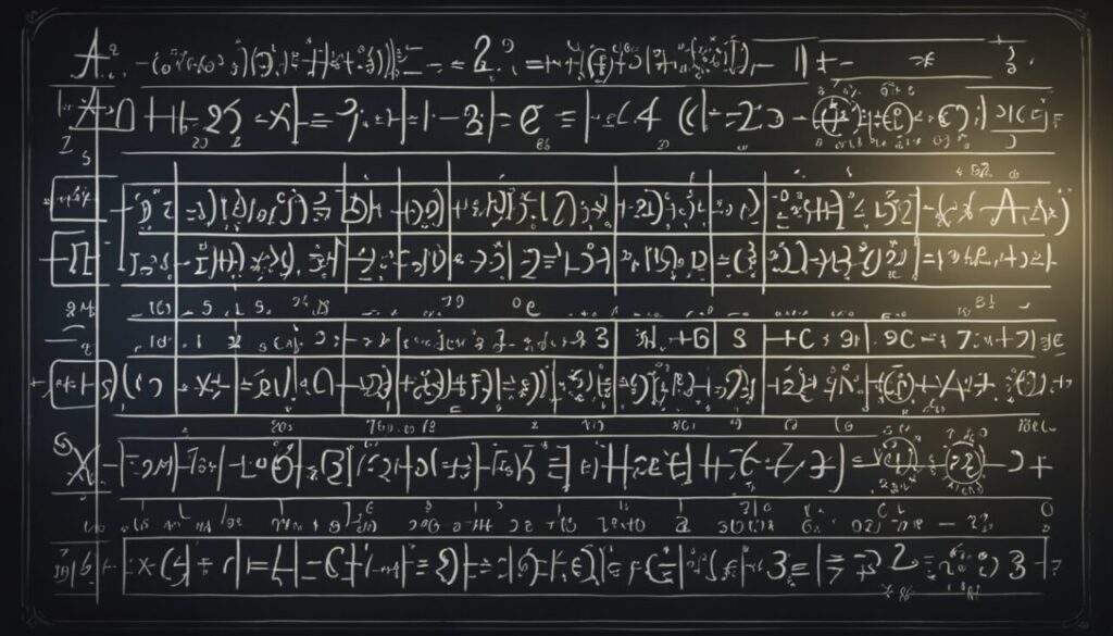 Riemann Hypothesis equations on black board