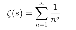 Riemann Zeta function math equation