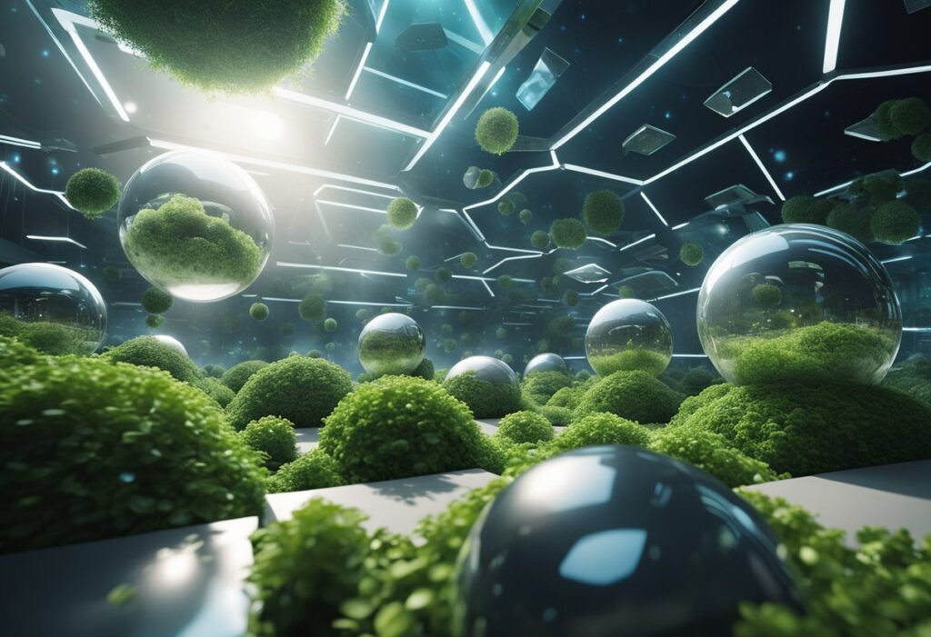 Growing grass in space 