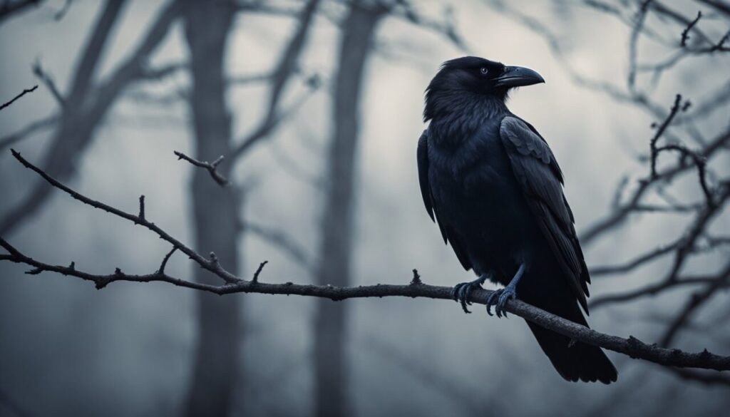 Black Crow Representing Death