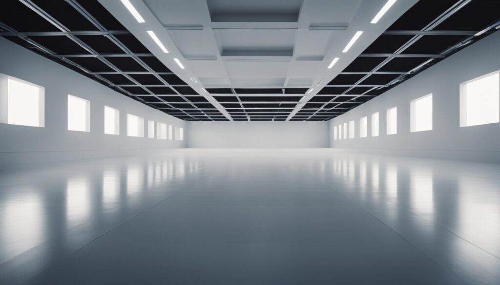 Empty white room