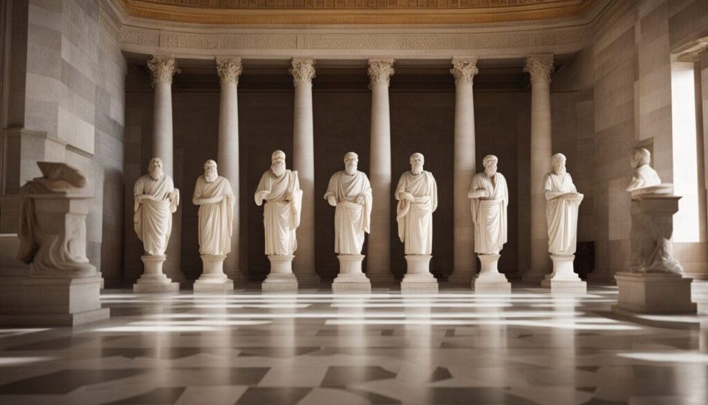 Statues of Greek Philosophers