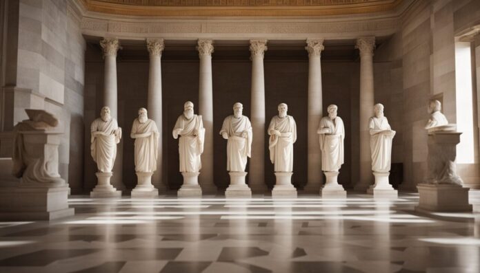 Statues of Greek Philosophers