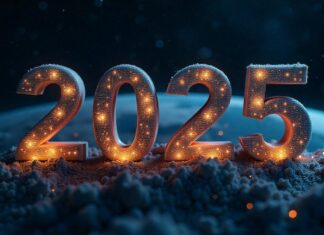 2025 sign on Earth