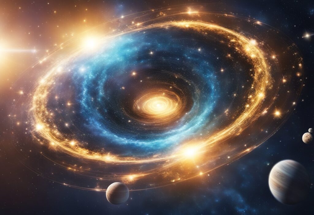 Whole universe spinning