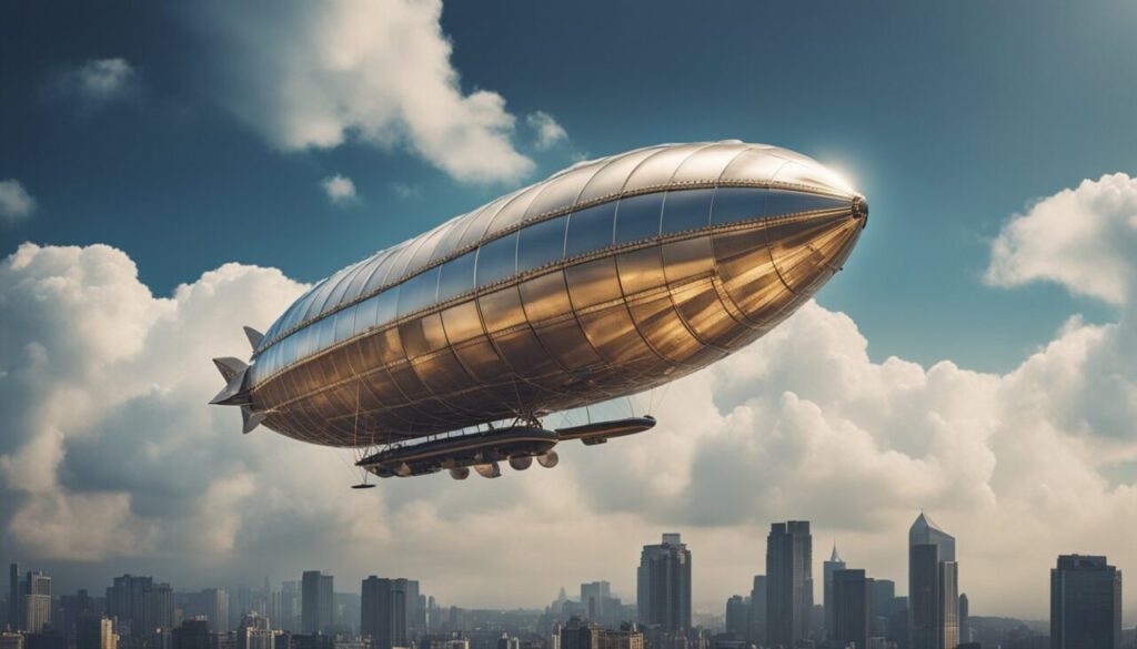 Big zeppelin in the sky