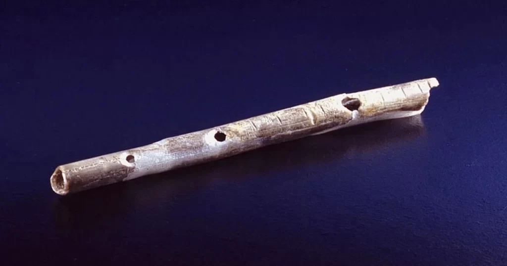 Ancient flute made of bones