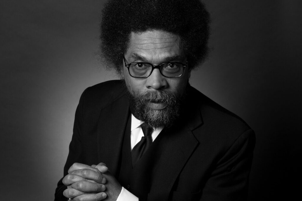 Cornel West black and white