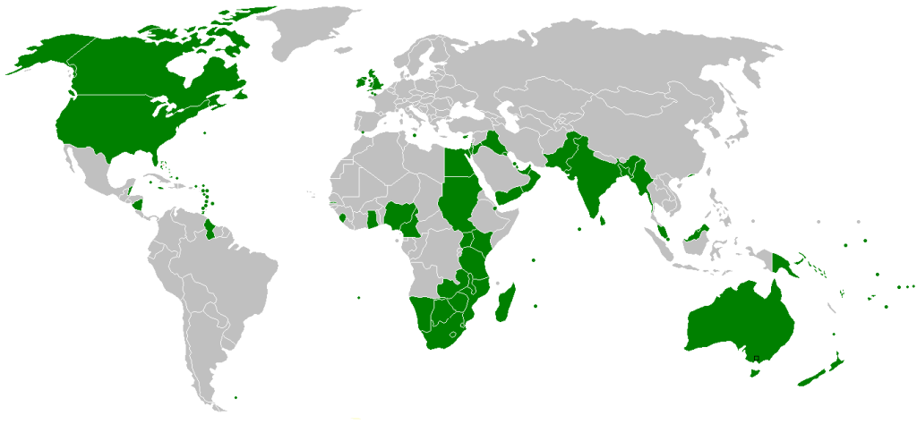 Full map of british empire