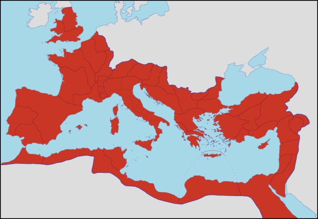 Map of roman empire