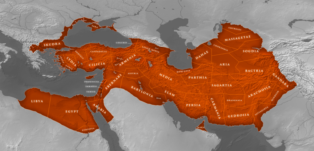 The Persian Empire map