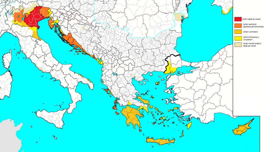 The Venetian Republic map