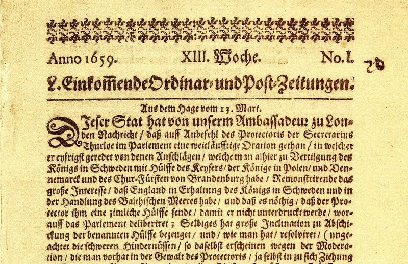 Einkommende Zeitungen newspaper