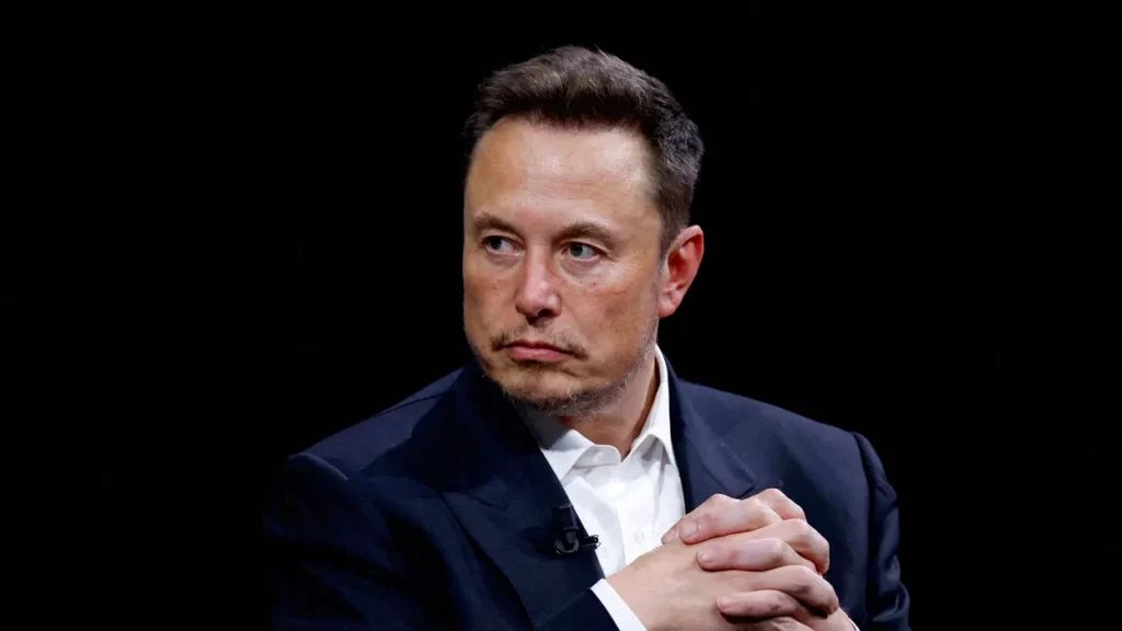 Elon Musk black background