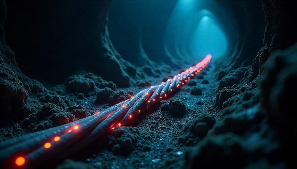 Underwater internet cable