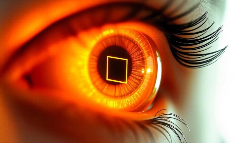 Smart contact lenses with chip inside