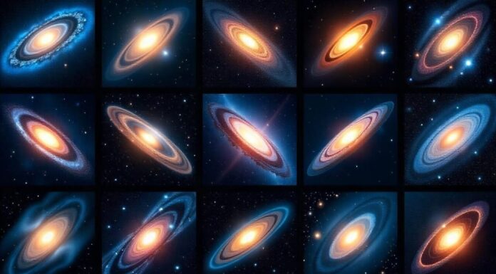 Many different galaxies in the universe