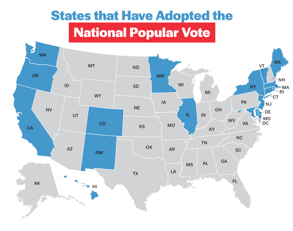 national popular vote map