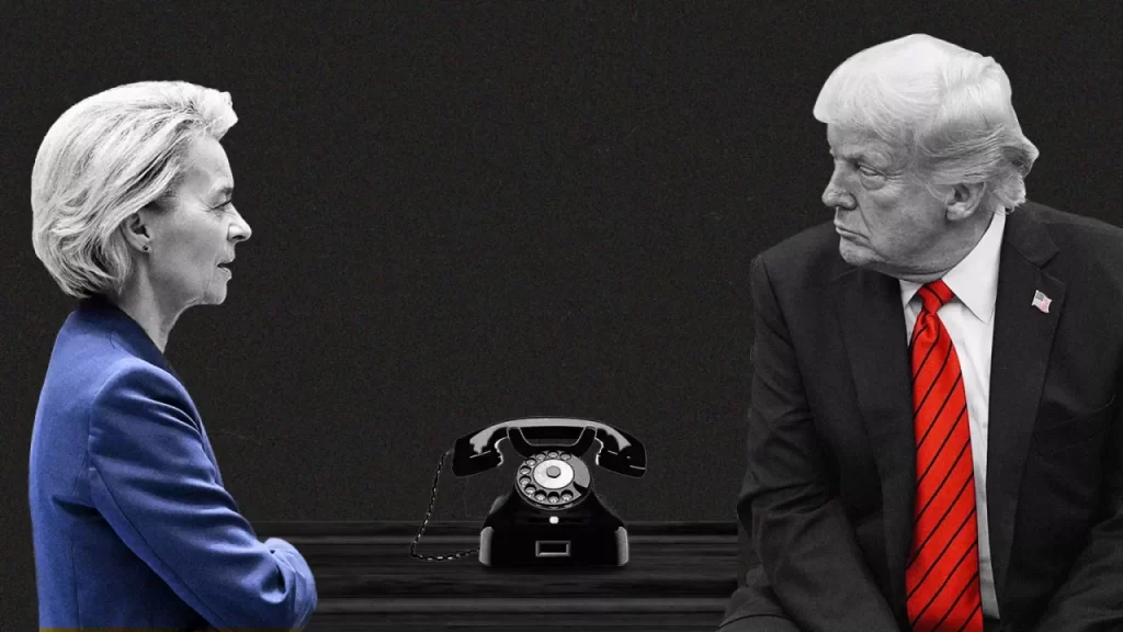 Trump and Ursula politicians