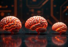 3 brains side by side