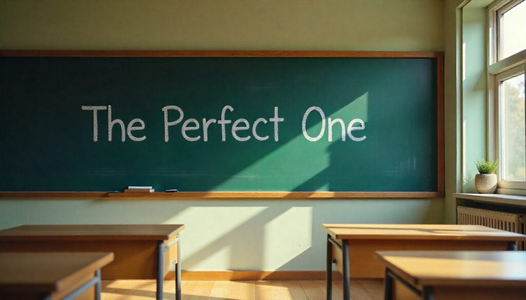 Perfect one written on school board