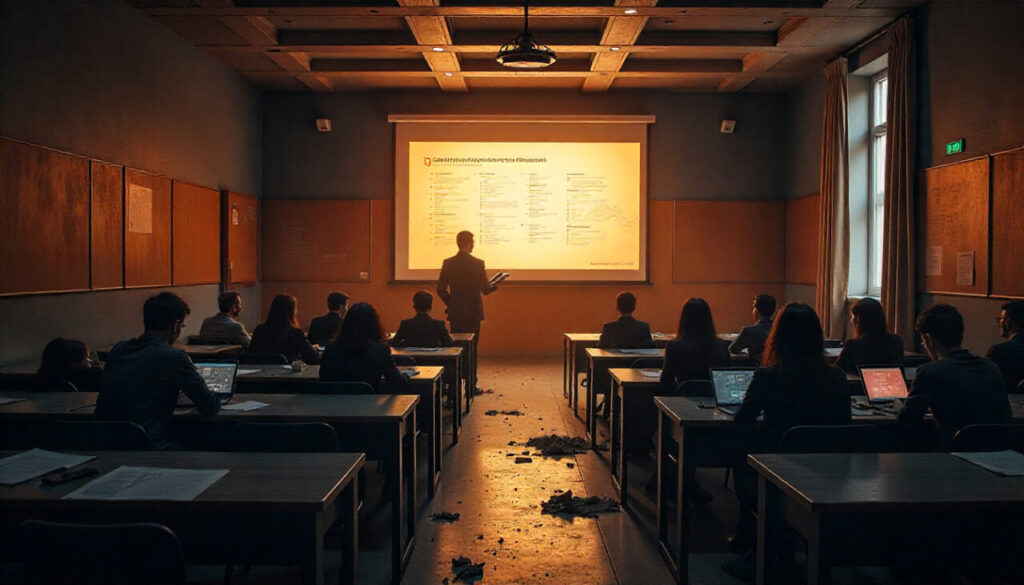 Empty study room