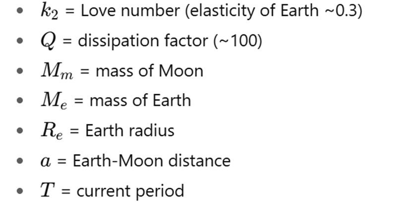 moon equation 24 hours day