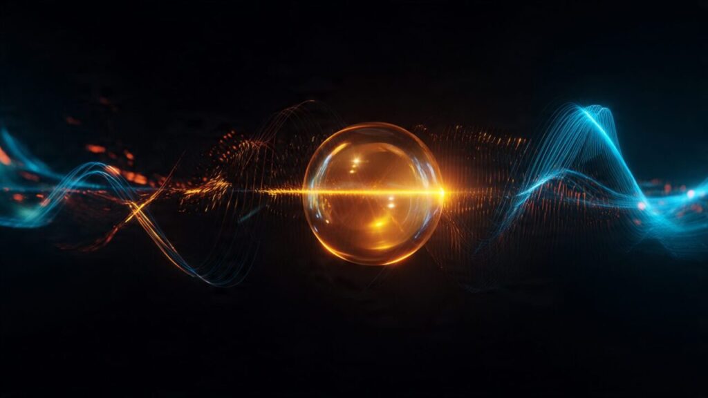 Glowing particle - micro
