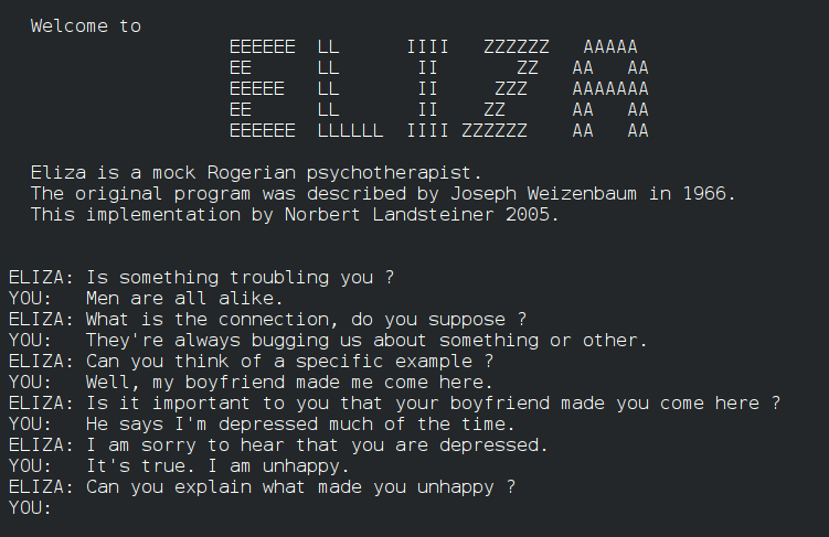 ELIza command prompt